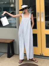 Casual Striped Wide-leg Jumpsuit
